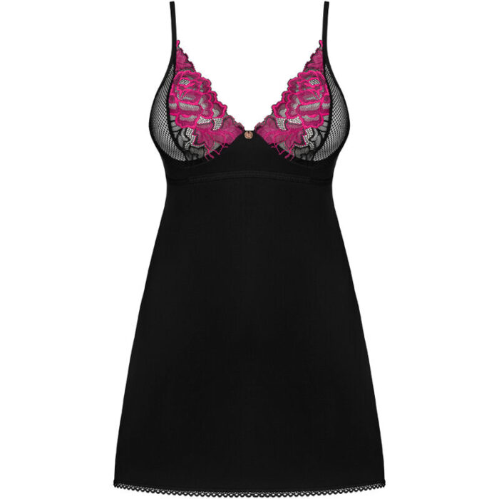 OBSESSIVE - ROSENTY CHEMISE & TANGA XS/S - CandyHot - Foto 5