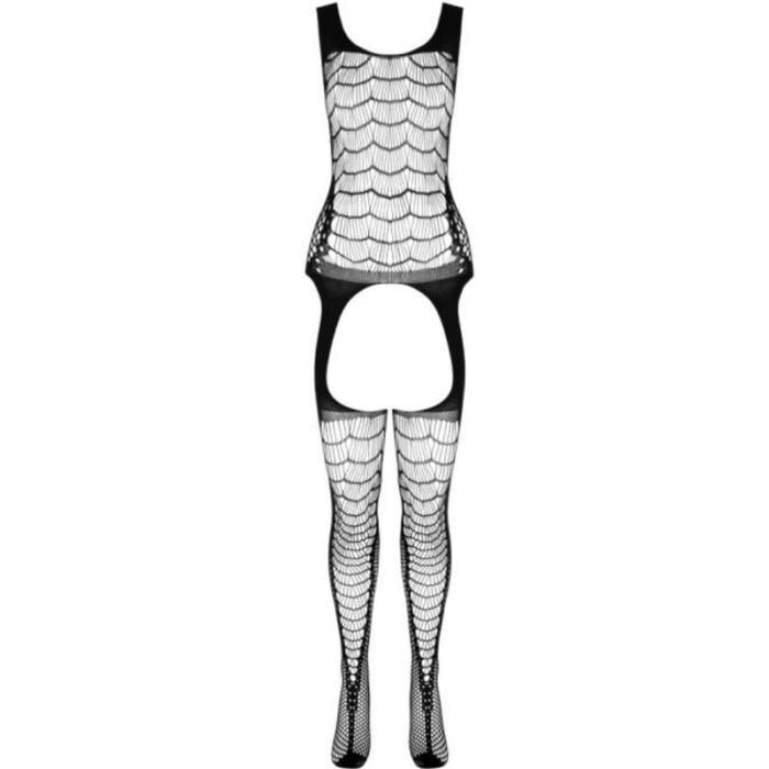 PASSION - BS 104 BODYSTOCKING NEGRO TALLA ÚNICA - CandyHot - Foto 3