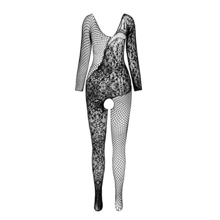 PASSION - BS 107 BODYSTOCKING BLANCO TALLA ÚNICA - CandyHot - Foto 3