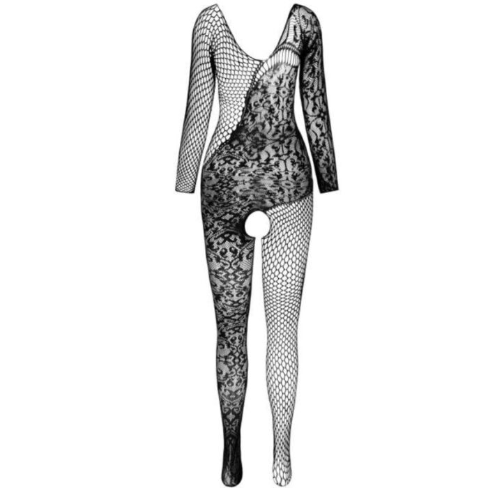 PASSION - BS 107 BODYSTOCKING NEGRO TALLA ÚNICA - CandyHot - Foto 3