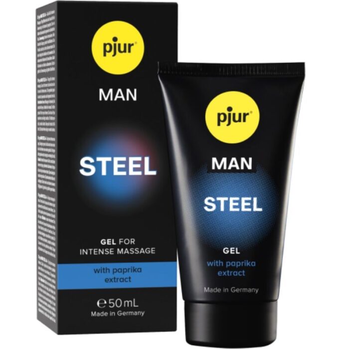 PJUR - MAN STEEL GEL ESTIMULANTE 50 ML - CandyHot - Foto 1