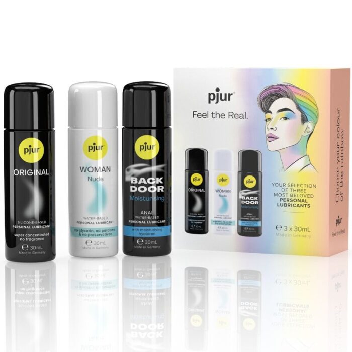 PJUR - PRIDE SET PREMIUM LUBRICANTES 3 X 30 ML - CandyHot - Foto 1