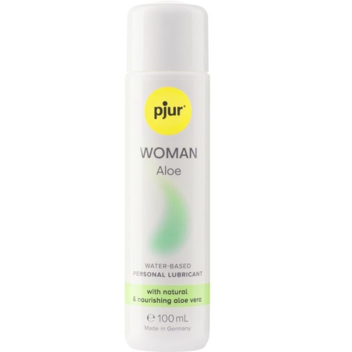 PJUR - WOMAN ALOE LUBRICANTE BASE AGUA 100 ML - CandyHot - Foto 1