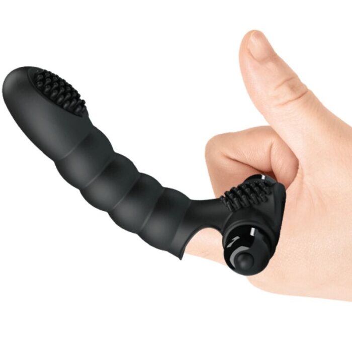 PRETTY LOVE - ALEXANDER VIBRADOR DE DEDO 10 VIBRACIONES NEGRO - CandyHot - Foto 3