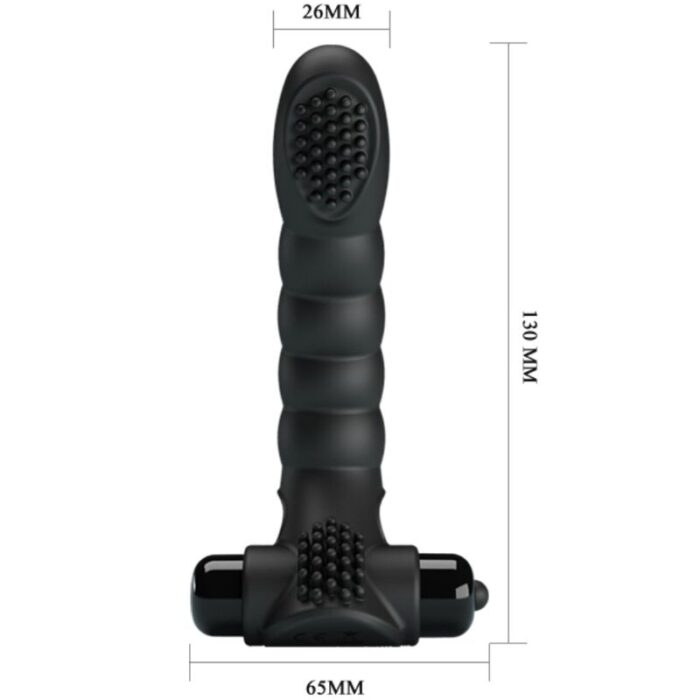PRETTY LOVE - ALEXANDER VIBRADOR DE DEDO 10 VIBRACIONES NEGRO - CandyHot - Foto 4