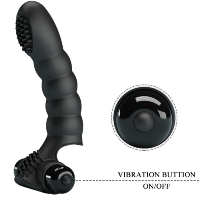 PRETTY LOVE - ALEXANDER VIBRADOR DE DEDO 10 VIBRACIONES NEGRO - CandyHot - Foto 6