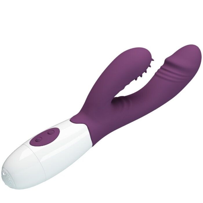 PRETTY LOVE - ANDRE VIBRADOR RABBIT & ESTIMULADOR PUNTO G MORADO - CandyHot - Foto 4