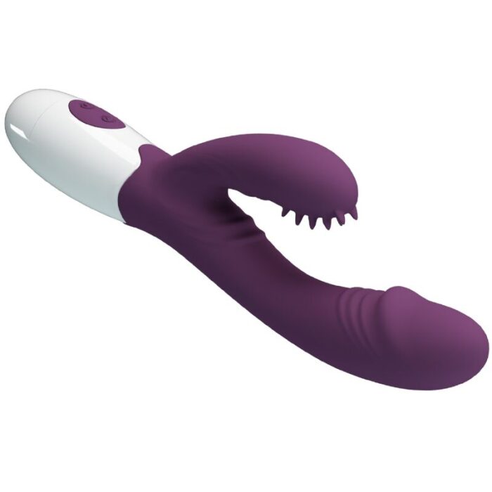 PRETTY LOVE - ANDRE VIBRADOR RABBIT & ESTIMULADOR PUNTO G MORADO - CandyHot - Foto 5