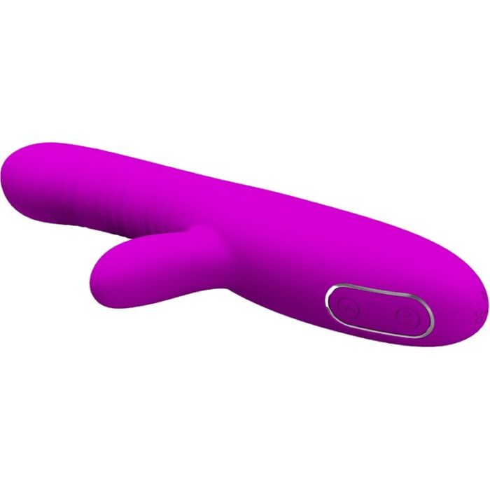 PRETTY LOVE - ANGELIQUE VIBRADOR MULTIFUNCIÓN + ESTIMULADOR DE CLÍTORIS MORADO - CandyHot - Foto 2