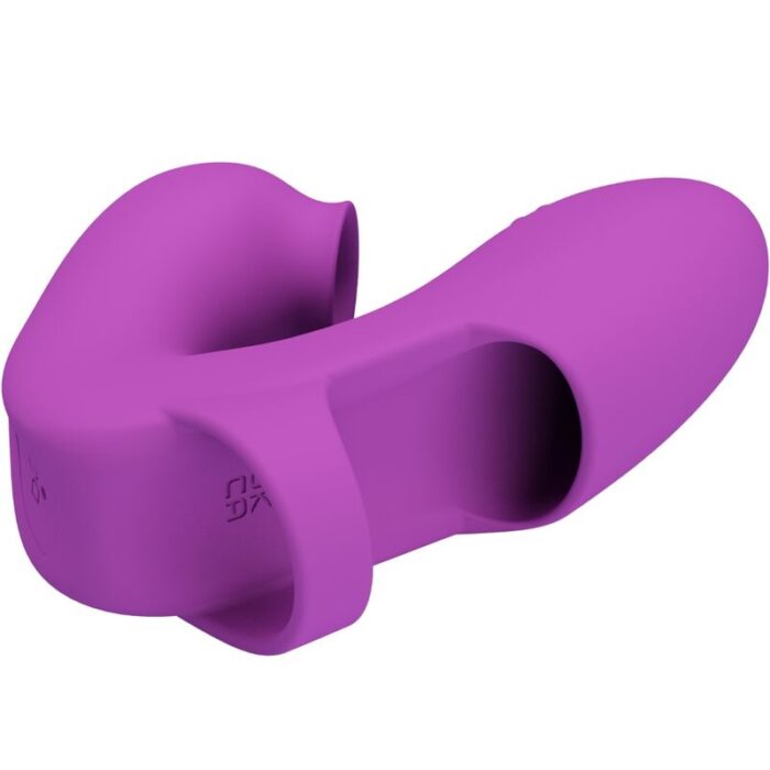 PRETTY LOVE - ATHENA VIBRADOR DE DEDO CON ESTIMULADOR CLÍTORIS MORADO - CandyHot - Foto 3