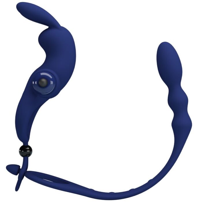 PRETTY LOVE - AYAD ANILLO VIBRADOR RABBIT CON PLUG AZUL - CandyHot - Foto 2