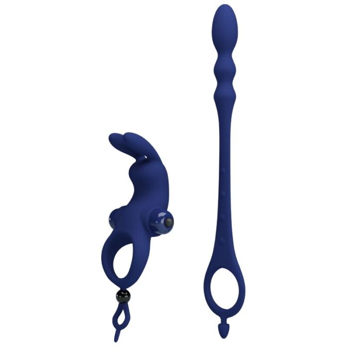 PRETTY LOVE - AYAD ANILLO VIBRADOR RABBIT CON PLUG AZUL - CandyHot - Foto 5