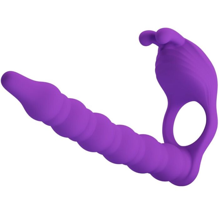 PRETTY LOVE - BLACKNEY ANILLO PENE CON PLUG VIBRADOR LILA - CandyHot - Foto 2