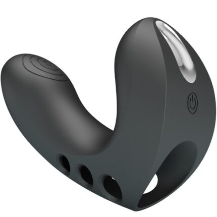 PRETTY LOVE - CAMELIA VIBRADOR DE DEDO 7 VIBRACIONES NEGRO - CandyHot - Foto 2