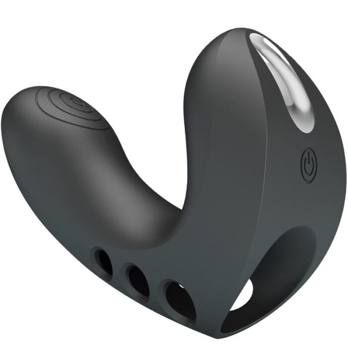 PRETTY LOVE - CAMELIA VIBRADOR DE DEDO 7 VIBRACIONES NEGRO - CandyHot - Foto 2