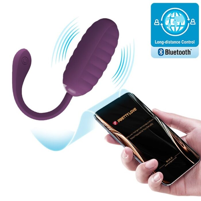 PRETTY LOVE - CASPER HUEVO VIBRADOR RECARGABLE MORADO - CandyHot - Foto 6