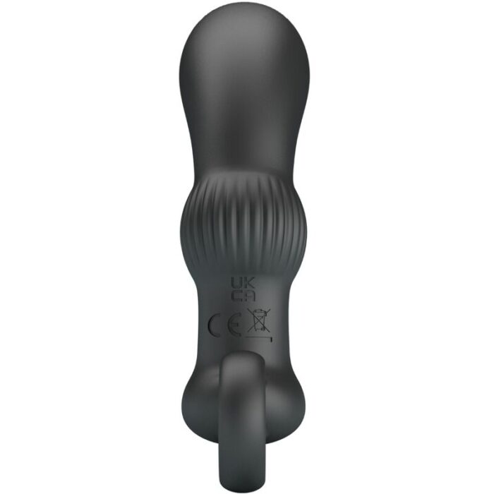 PRETTY LOVE - CAYLA MASAJEADOR VIBRADOR ANAL NEGRO - CandyHot - Foto 3