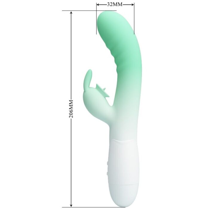 PRETTY LOVE - CERBERUS VIBRADOR RABBIT 3O VIBRACIONES VERDE - CandyHot - Foto 6