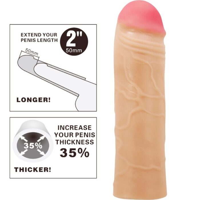 PRETTY LOVE - CHANE FUNDA DE PENE EXTENSORA NATURAL - CandyHot - Foto 5