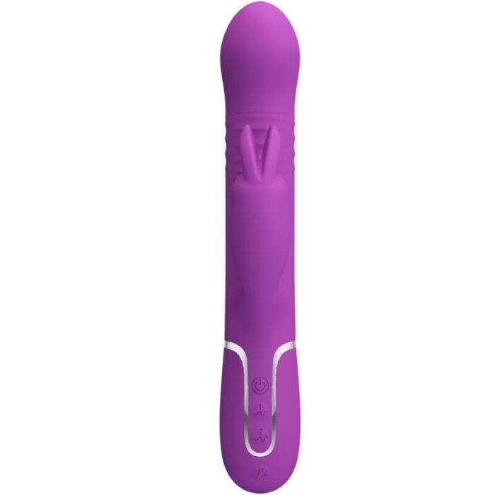 PRETTY LOVE - COALE VIBRADOR RABBIT MULTIFUNCIÓN 4 EN 1 MORADO - CandyHot - Foto 2