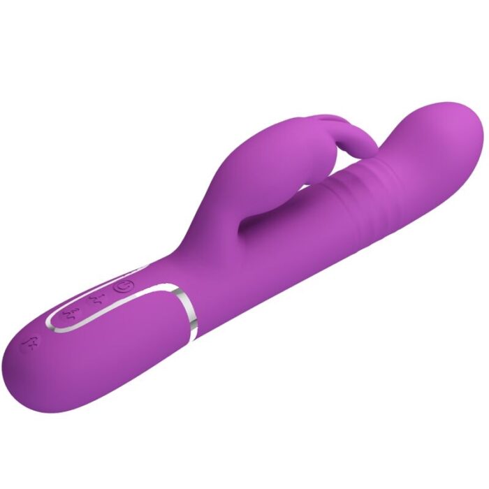 PRETTY LOVE - COALE VIBRADOR RABBIT MULTIFUNCIÓN 4 EN 1 MORADO - CandyHot - Foto 3