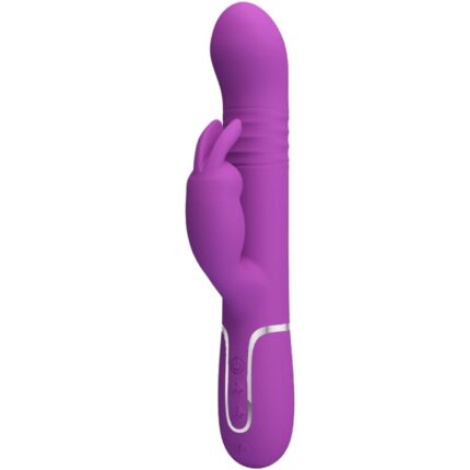 PRETTY LOVE - COALE VIBRADOR RABBIT MULTIFUNCIÓN 4 EN 1 MORADO - CandyHot - Foto 1