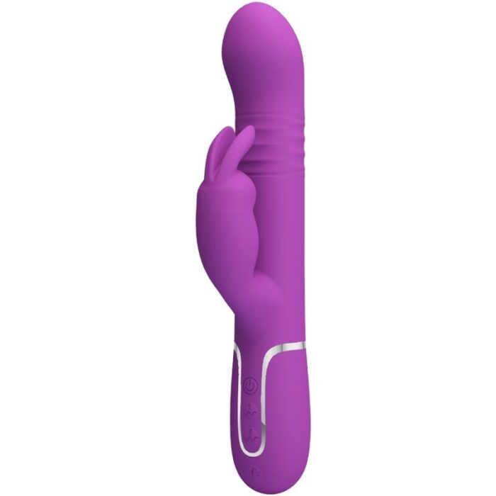 PRETTY LOVE - COALE VIBRADOR RABBIT MULTIFUNCIÓN 4 EN 1 MORADO - CandyHot - Foto 1