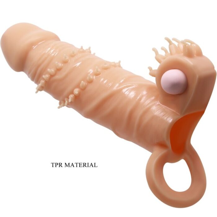 PRETTY LOVE - CONNOR FUNDA PARA PENE + ESTIMULADOR DE CLÍTORIS NATURAL - CandyHot - Foto 3