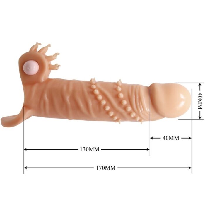 PRETTY LOVE - CONNOR FUNDA PARA PENE + ESTIMULADOR DE CLÍTORIS NATURAL - CandyHot - Foto 6