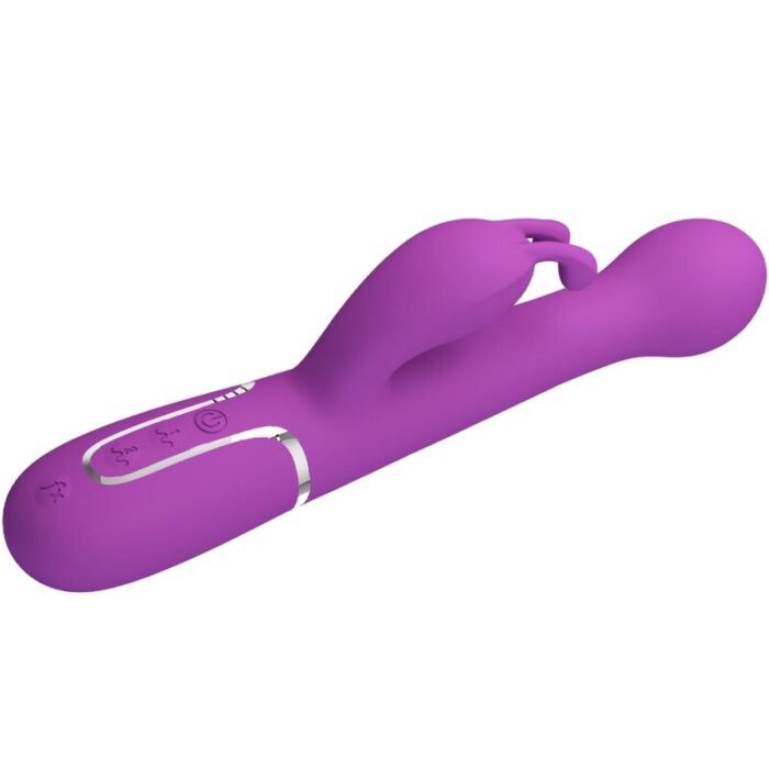PRETTY LOVE - DEJON VIBRADOR RABBIT MULTIFUNCIÓN 3 EN 1 MORADO - CandyHot - Foto 3