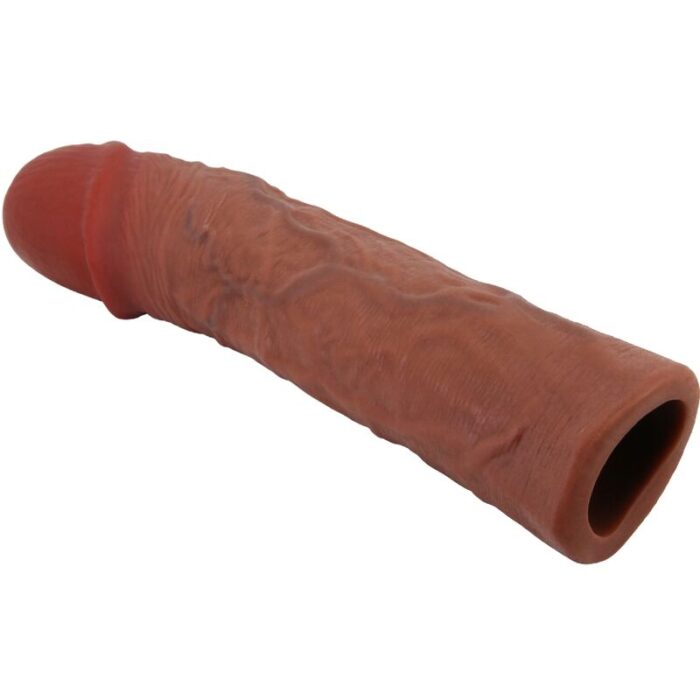 PRETTY LOVE - DEREK FUNDA PENE CON EXTENSIÓN DE 7.6 CM MULATO - CandyHot - Foto 3