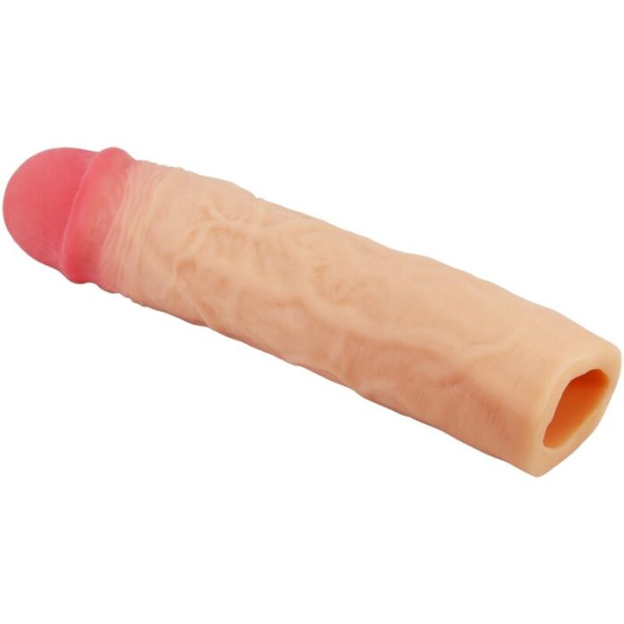 PRETTY LOVE - DEREK FUNDA PENE CON EXTENSIÓN DE 7.6 CM NATURAL - CandyHot - Foto 3