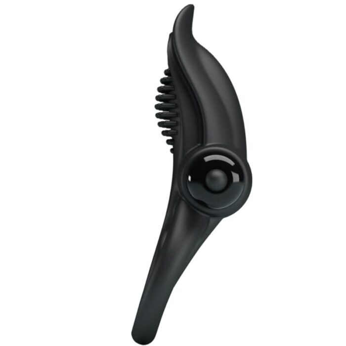 PRETTY LOVE - DOBLE ANILLO VIBRADOR + ESTIMULADOR CLÍTORIS 10 VIBRACIONES NEGRO - CandyHot - Foto 2