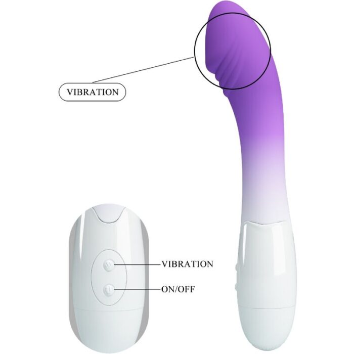 PRETTY LOVE - ELEMENTAL VIBRADOR PUNTO G 30 VIBRACIONES MORADO - CandyHot - Foto 4