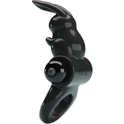 PRETTY LOVE - EXCITING RING ANILLO VIBRADOR RABBIT 10 VIBRACIONES NEGRO - CandyHot - Foto 2