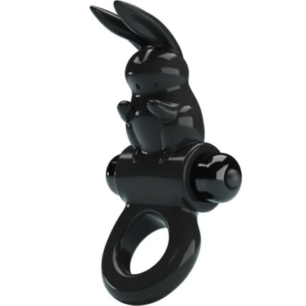 PRETTY LOVE - EXCITING RING ANILLO VIBRADOR RABBIT 10 VIBRACIONES NEGRO - CandyHot - Foto 1