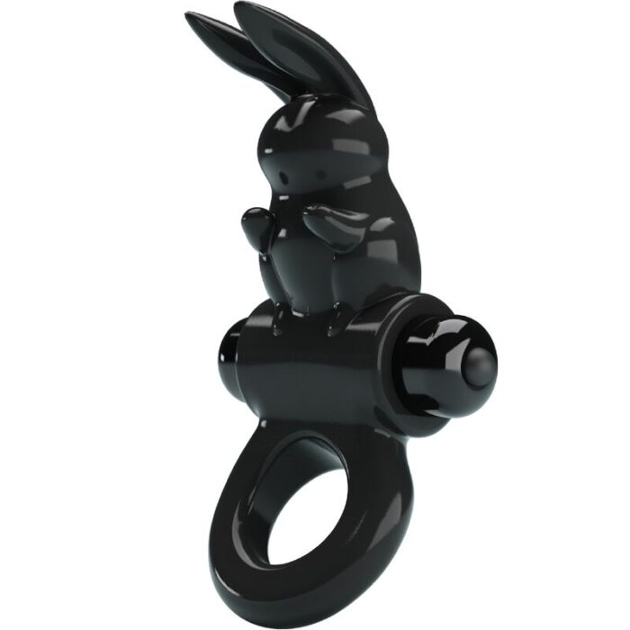 PRETTY LOVE - EXCITING RING ANILLO VIBRADOR RABBIT 10 VIBRACIONES NEGRO - CandyHot - Foto 1