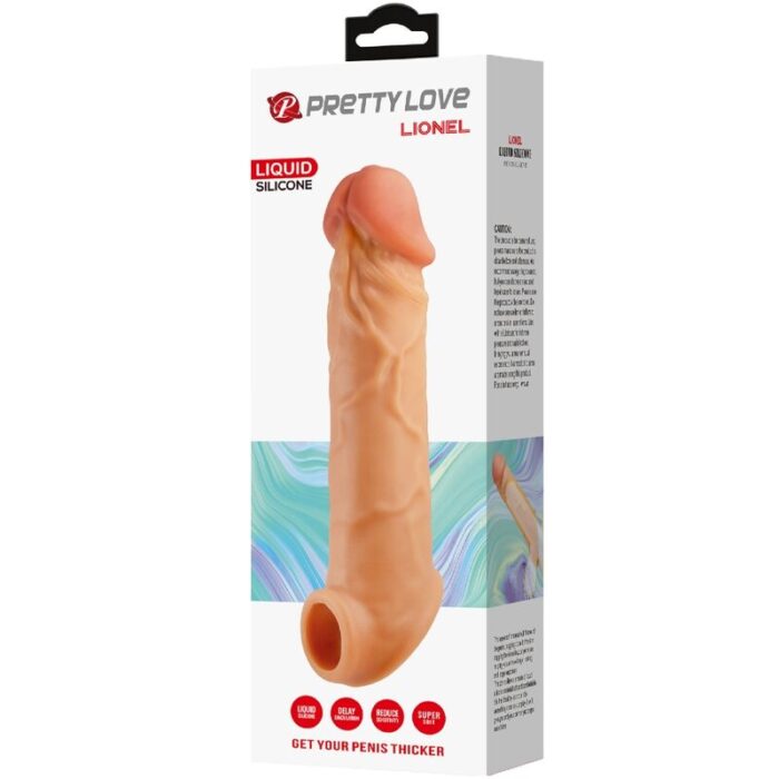 PRETTY LOVE - FUNDA DE PENE DE PIEL REALÍSTICA NATURAL - CandyHot - Foto 6