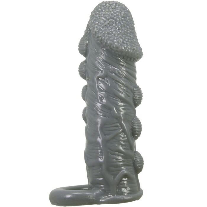 PRETTY LOVE - FUNDA REALÍSTICA ALARGADORA Y RETARDANTE PARA PENE GRIS - CandyHot - Foto 2