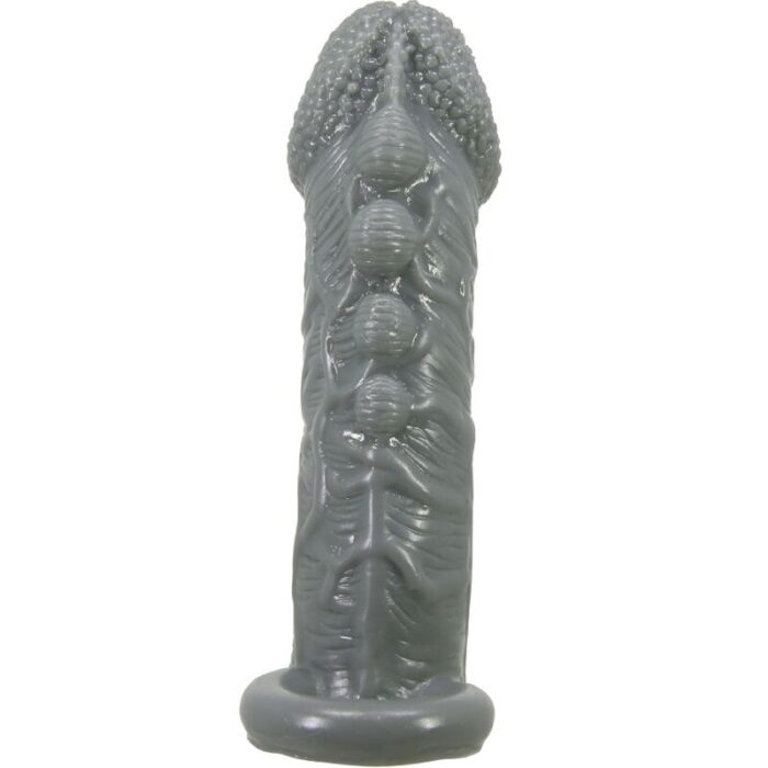 PRETTY LOVE - FUNDA REALÍSTICA ALARGADORA Y RETARDANTE PARA PENE GRIS - CandyHot - Foto 4