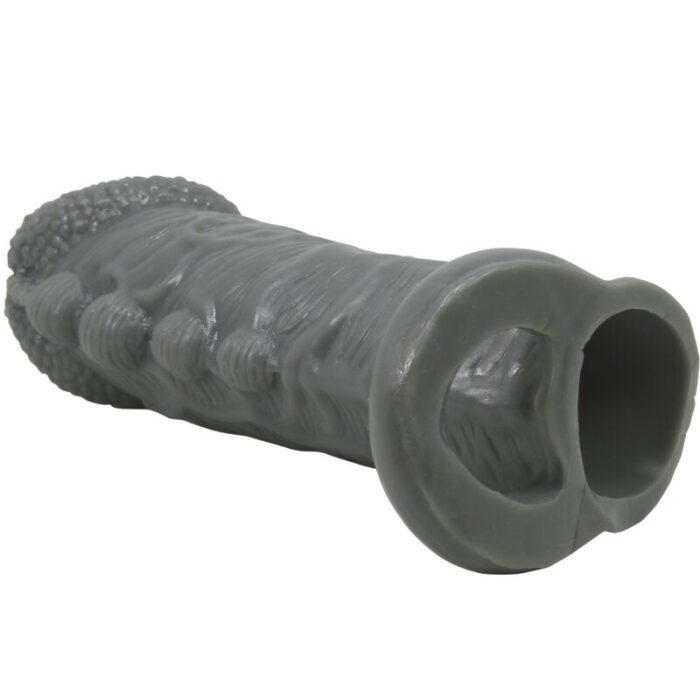 PRETTY LOVE - FUNDA REALÍSTICA ALARGADORA Y RETARDANTE PARA PENE GRIS - CandyHot - Foto 5