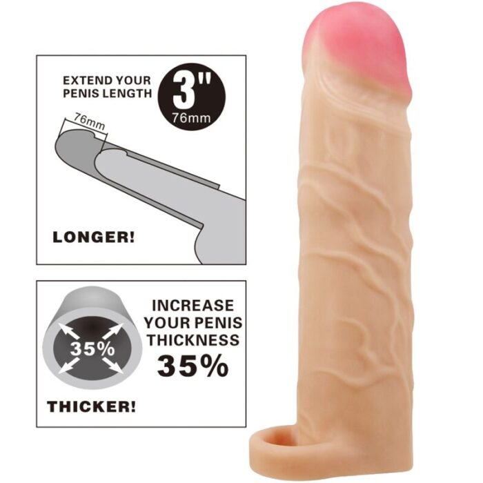 PRETTY LOVE - GERD FUNDA DE PENE EXTENSORA NATURAL - CandyHot - Foto 5