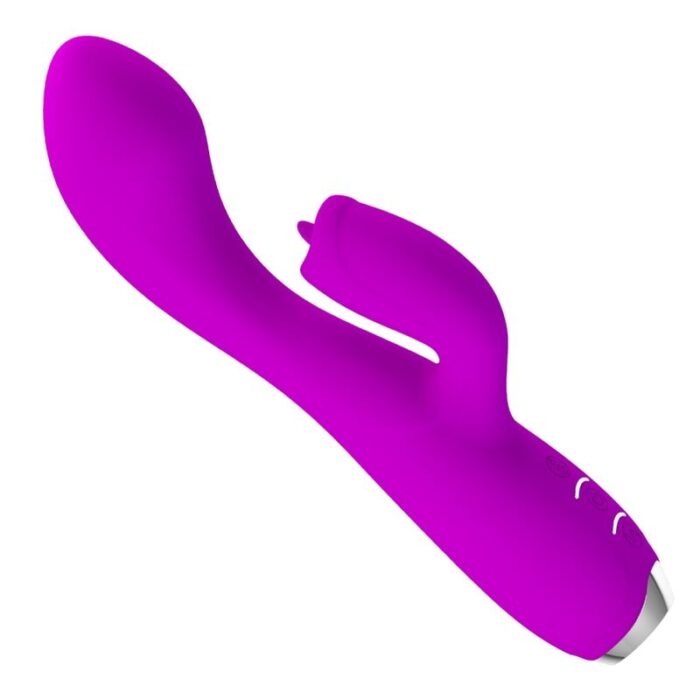 PRETTY LOVE - GLORIA VIBRADOR CONEJO RECARGABLE-IMPERMEABLE MORADO - CandyHot - Foto 1