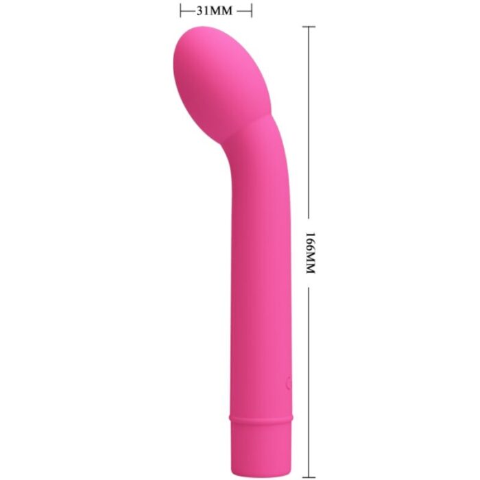 PRETTY LOVE - LOGAN VIBRADOR PUNTO G 10 VIBRACIONES ROSA - CandyHot - Foto 4