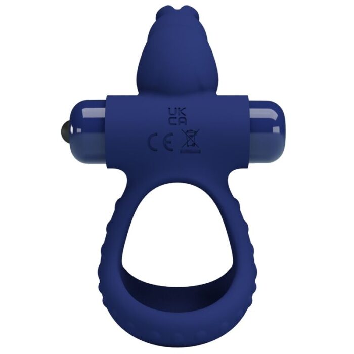 PRETTY LOVE - LUCHITO DOBLE ANILLO VIBRADOR RABBIT AZUL - CandyHot - Foto 4