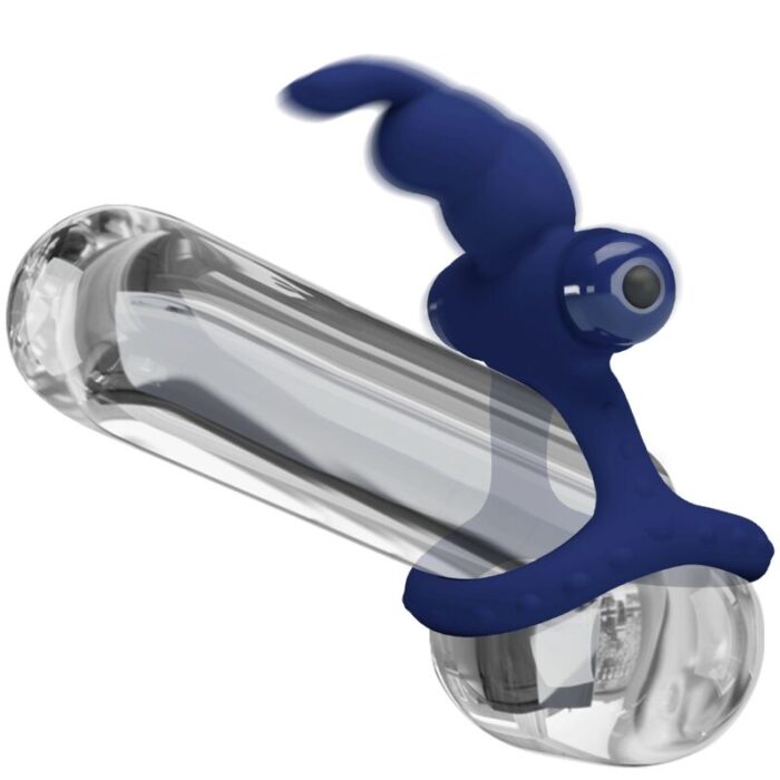 PRETTY LOVE - LUCHITO DOBLE ANILLO VIBRADOR RABBIT AZUL - CandyHot - Foto 6