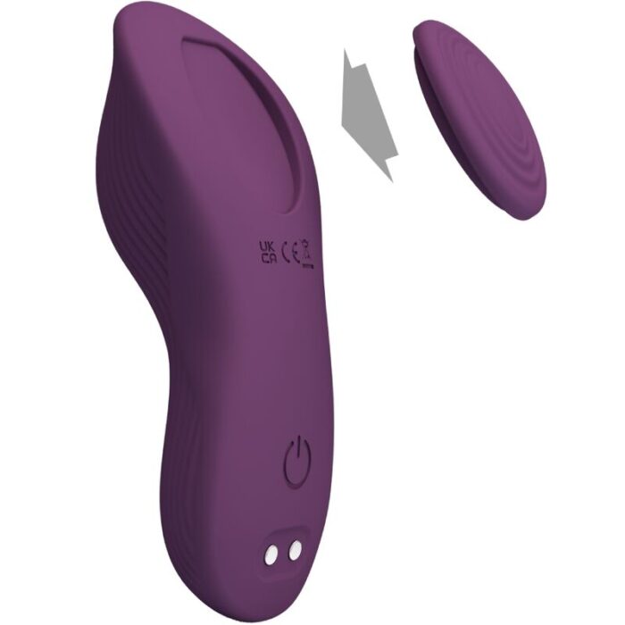 PRETTY LOVE - MANE MASAJEADOR LAY ON CLÍTORIS 10 VIBRACIONES CONTROL REMOTO MORADO - CandyHot - Foto 3
