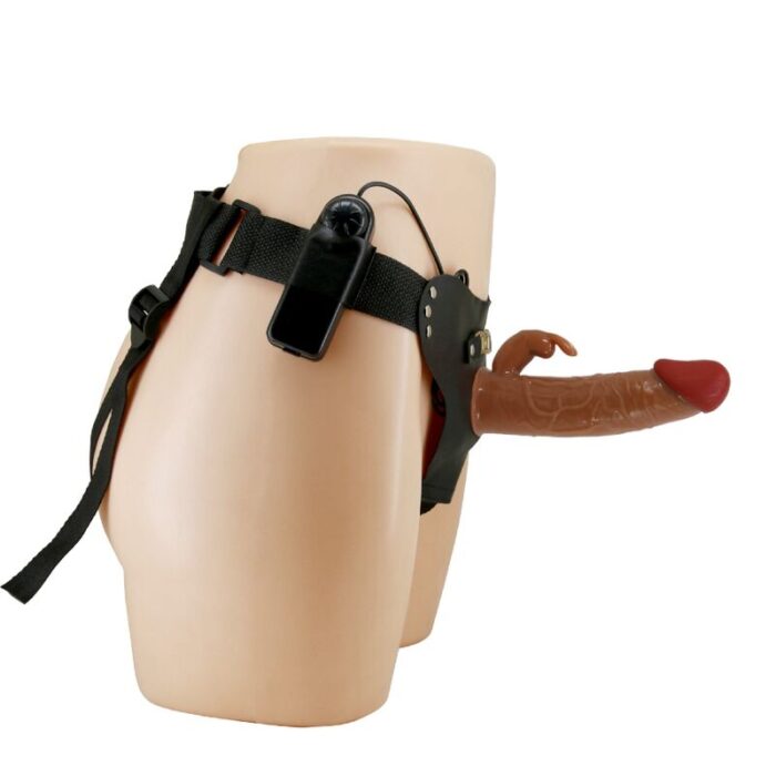 PRETTY LOVE - MARION HARNESS BRIEFS UNIVERSAL CON DILDO VIBRACIÓN 19 CM MULATO - CandyHot - Foto 3