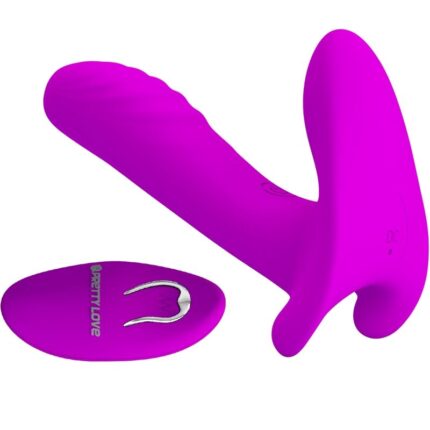 PRETTY LOVE - MASAJEADOR & VIBRADOR 12 VIBRACIONES CONTROL REMOTO MORADO - CandyHot - Foto 2