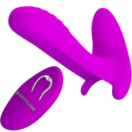 PRETTY LOVE - MASAJEADOR & VIBRADOR 12 VIBRACIONES CONTROL REMOTO MORADO - CandyHot - Foto 1